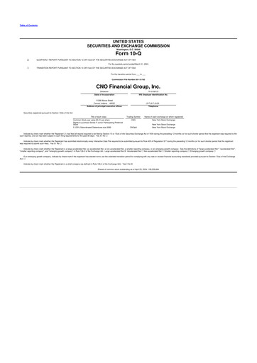 Vorschaubild CNO Financial Group
 10-Q Quartalsbericht 2024 