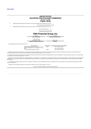Vorschaubild CNO Financial Group
 10-Q Quartalsbericht 2025 