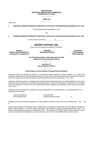 Thumbnail Travere Therapeutics 10-Q Quarterly Report FY2013 