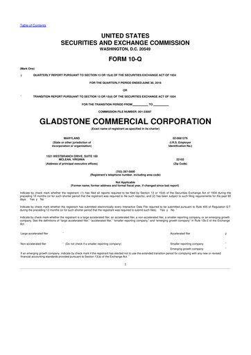 Thumbnail Gladstone Commercial 10-Q Quarterly Report FY2018 