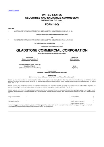 Thumbnail Gladstone Commercial 10-Q Quarterly Report FY2019 