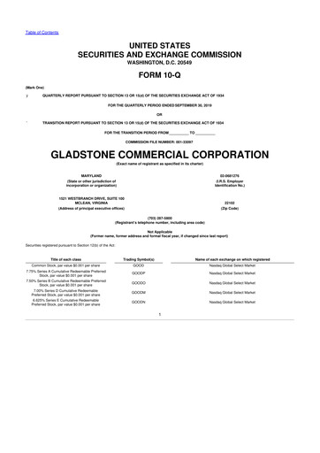 Thumbnail Gladstone Commercial 10-Q Quarterly Report FY2019 