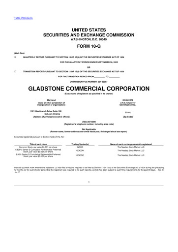 Thumbnail Gladstone Commercial 10-Q Quarterly Report FY2022 