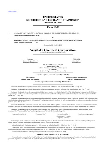 Thumbnail Westlake Corporation
 10-K Annual Report 2017