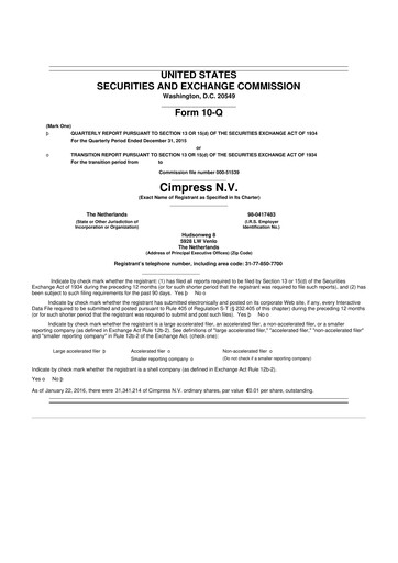 Thumbnail Cimpress 10-Q Quarterly Report FY2016 