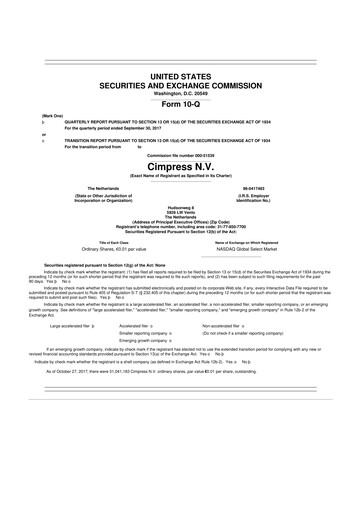 Thumbnail Cimpress 10-Q Quarterly Report FY2018 