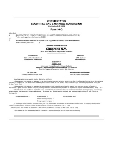 Thumbnail Cimpress 10-Q Quarterly Report FY2019 