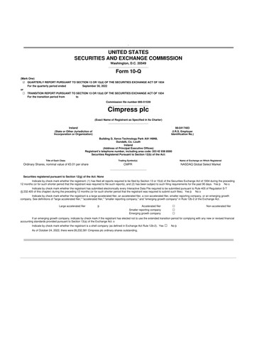 Thumbnail Cimpress 10-Q Quarterly Report FY2023 