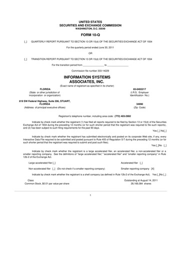 Vorschaubild Duos Technologies Group 10-Q Quartalsbericht 2011 