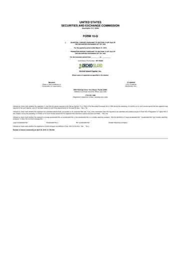 Thumbnail Orchid Island Capital
 10-Q Quarterly Report FY2016 