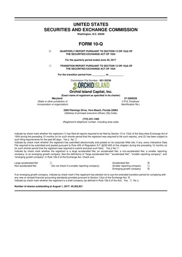 Thumbnail Orchid Island Capital
 10-Q Quarterly Report FY2017 