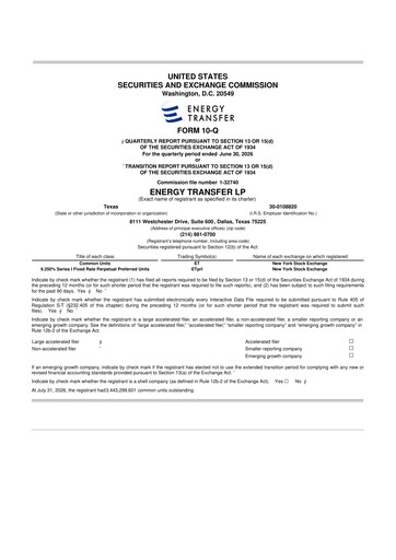 Thumbnail Energy Transfer LP
 10-Q Quarterly Report FY2026 