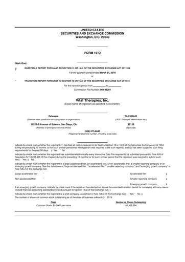 Thumbnail Immunic 10-Q Quarterly Report FY2019 