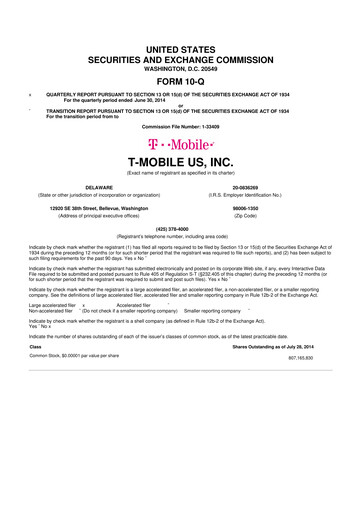 Thumbnail T-Mobile US 10-Q Quarterly Report FY2014 