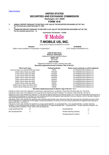 Miniature T-Mobile US 10-K Rapport annuel 2025