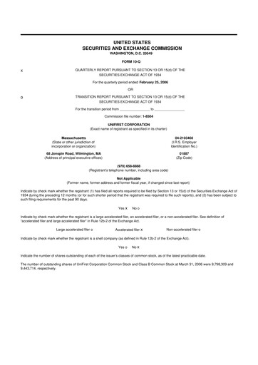 Thumbnail UniFirst 10-Q Quarterly Report FY 