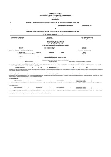 Thumbnail Kite Realty 10-Q Quarterly Report FY2021 