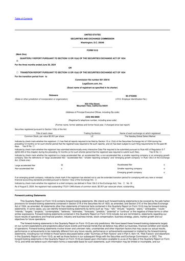 Vorschaubild LegalZoom 10-Q Quartalsbericht 2024 