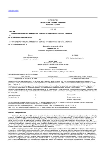 Vorschaubild LegalZoom 10-Q Quartalsbericht 2025 
