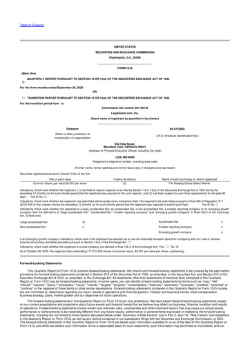 Vorschaubild LegalZoom 10-Q Quartalsbericht 2025 