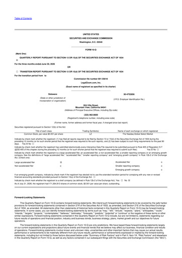 Thumbnail LegalZoom 10-Q Quarterly Report FY2026 