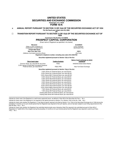 Thumbnail Prospect Capital 10-K Annual Report 2026