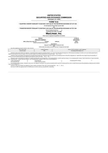 Thumbnail MaxLinear 10-Q Quarterly Report FY2023 