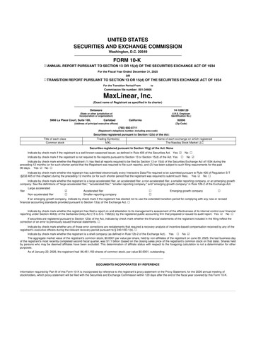 Thumbnail MaxLinear 10-K Annual Report 2025