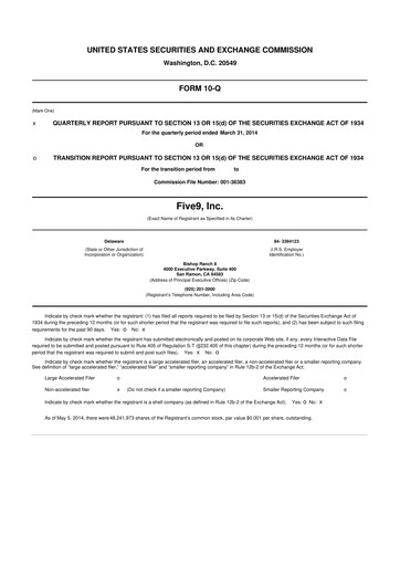Thumbnail Five9 10-Q Quarterly Report FY2014 