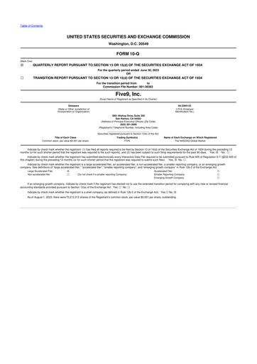 Thumbnail Five9 10-Q Quarterly Report FY2023 