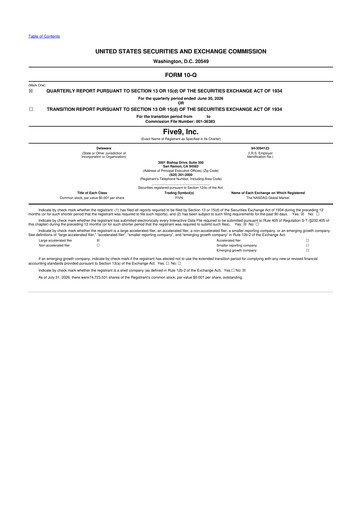 Thumbnail Five9 10-Q Quarterly Report FY2026 