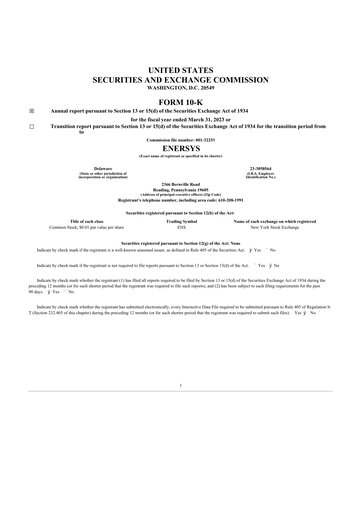 Thumbnail EnerSys 10-K Annual Report 2023