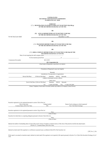 Thumbnail SFL Corp
 20-F Annual Report 2022