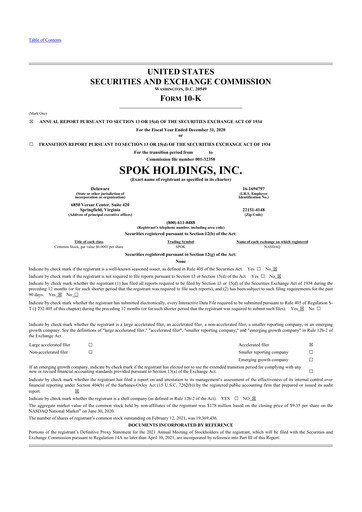 Thumbnail Spok Holdings
 10-K Annual Report 2020