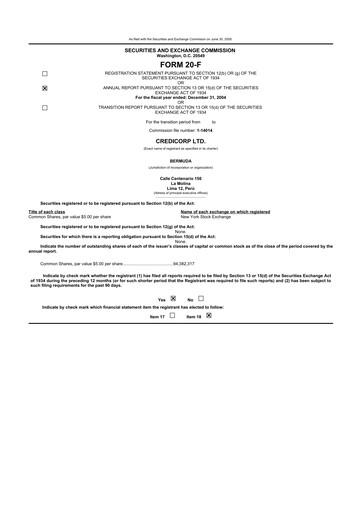 Thumbnail Credicorp 20-F Annual Report 