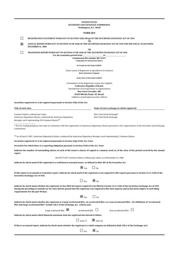 Miniature Sabesp 20-F Rapport annuel 