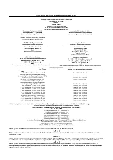 Thumbnail Petrobras 20-F Annual Report 
