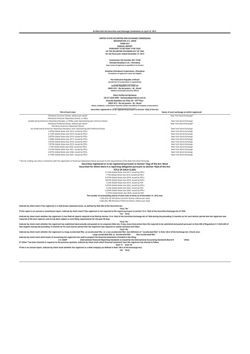 Thumbnail Petrobras 20-F Annual Report 