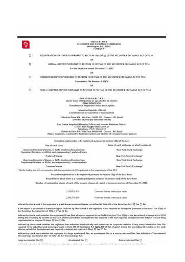 Thumbnail Banco Bradesco 20-F Annual Report 