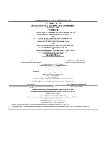 Thumbnail Braskem 20-F Annual Report 