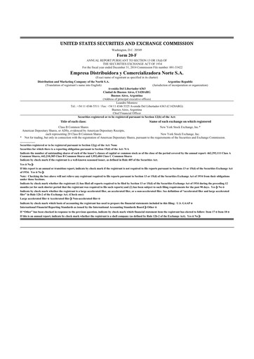 Thumbnail edenor 20-F Annual Report 