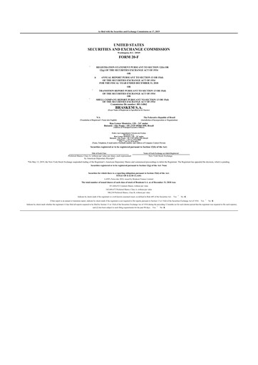 Thumbnail Braskem 20-F Annual Report 2018