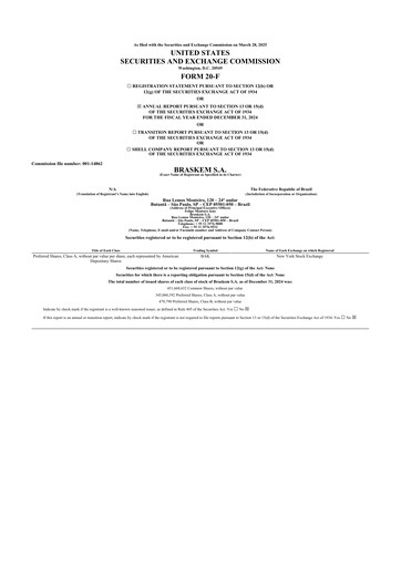 Thumbnail Braskem 20-F Annual Report 2024