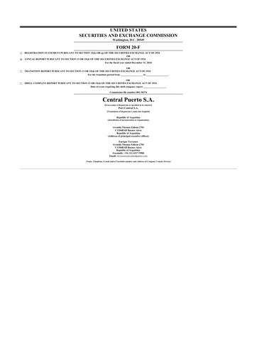 Thumbnail Central Puerto
 20-F Annual Report 2024