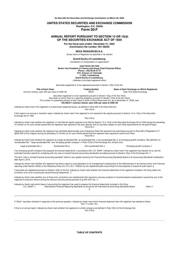 Thumbnail Nexa Resources 20-F Annual Report 2025