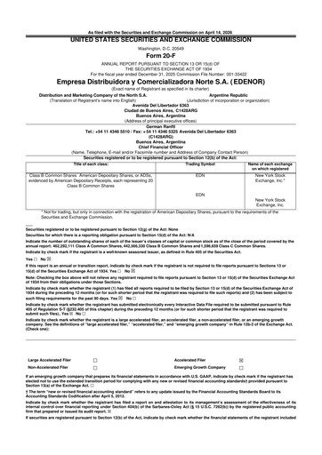 Thumbnail edenor 20-F Annual Report 