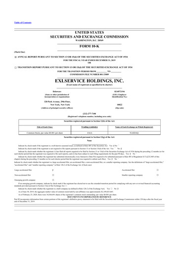 Thumbnail EXL Service
 10-K Annual Report 2019