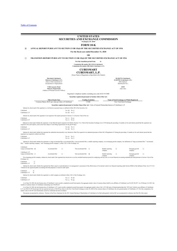 Thumbnail CubeSmart
 10-K Annual Report 