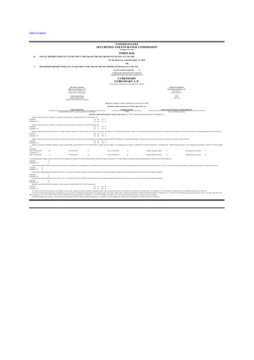 Thumbnail CubeSmart
 10-K Annual Report 