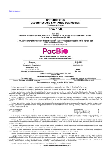 Thumbnail Pacific Biosciences
 10-K Annual Report 2025